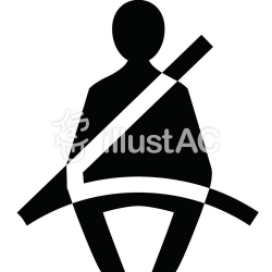 Free Cliparts : Seat belt, icon - 342653 | illustAC