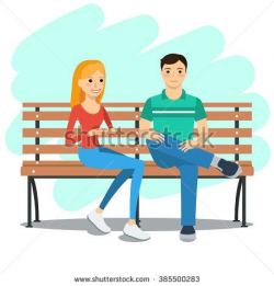 Image result for two people sitting on a bench cartoon | cartoons 4 ...