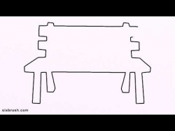 k 118 how to draw bench for kids step by step - YouTube