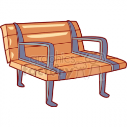 Park Bench clipart. Royalty-free clipart # 146441