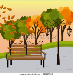 Park Bence clipart garden bench - Pencil and in color park bence ...