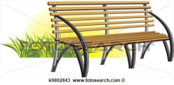 Clipart - Wooden bench among a | Clipart Panda - Free Clipart Images