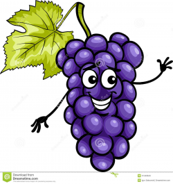 Cartoon Fruit Grapes Clipart