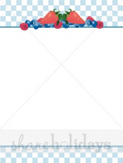 Summer Berries Border | Party Clipart & Backgrounds