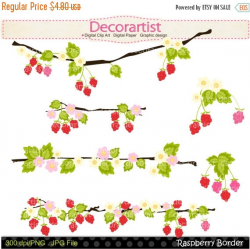 Berry clipart border - Pencil and in color berry clipart border