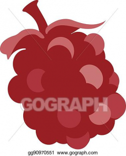 Vector Stock - Boysenberry, huckleberry fruit. Clipart Illustration ...