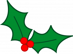 Green Christmas Holly Leaves - Free Clip Art