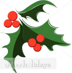 Dynamic Holly and Berry Decoration | Holly Clipart