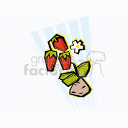 Royalty-Free Single strawberry plant loaded with ripe red berries ...