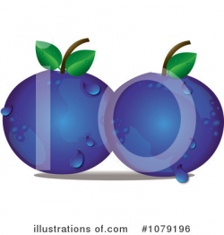 Blueberry Clipart #1079198 - Illustration by Pams Clipart