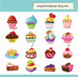 Cute Cupcake Clip Art | Cute Cake Clipart - Clipart Kid | ꧁Cupcakes ...