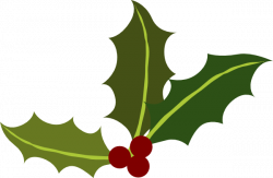 Holly Leaves With Berries Clip Art at Clker.com - vector clip art ...