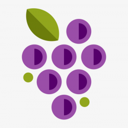 Cartoon Purple Berries, Purple, Green, Round PNG Image and Clipart ...