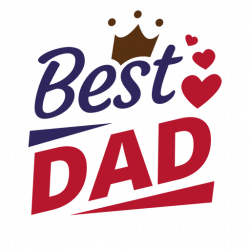 Fathers day message best dad - Transparent PNG & SVG vector