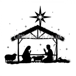 Silhouette Manger clear polymer stamp | Christmas | Pinterest ...