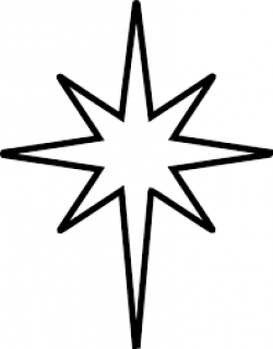 star of bethlehem clipart for hot glue ornament | Activity Days ...