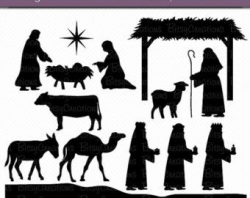 nativity_silhouette – Etsy | Nativity Scenes | Pinterest | Nativity ...