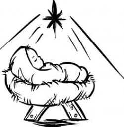 28+ Collection of Baby Jesus In Manger Clipart | High quality, free ...