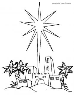 Star of Bethlehem Religious Christmas coloring page, religious ...