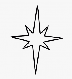 North Star Clipart - Nativity Star Coloring Page #2469 ...