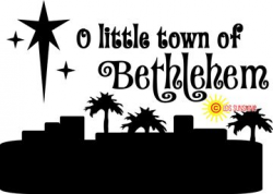 O LITTLE TOWN of Bethlehem vinyl decal. Making a wood sign ...