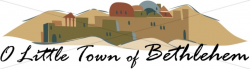 O Little Town of Bethlehem | Nativity Clipart