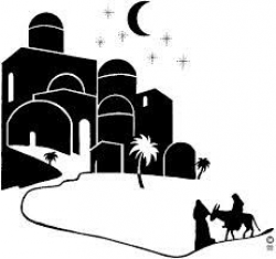 Bethlehem silhouette | svg | Christmas vinyl, Nativity ...