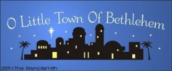 silhouette of bethlehem town | 984 - O Little Town Of Bethlehem-O ...