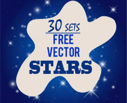 Stars Clip Art: 30 Sets of Free Vector Graphics for Holiday Designs