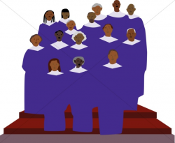 African American Gospel Singers Clipart | Church Choir Clipart