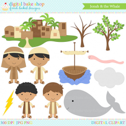 christian clipart bible characters jonah whale clip art - Jonah and ...
