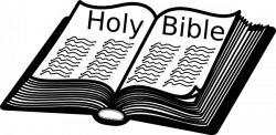 Open Holy Bible Clipart