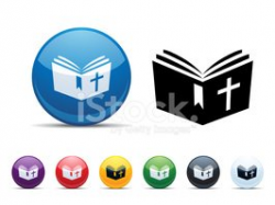 Open Bible Plastic Button Icon stock vectors - Clipart.me