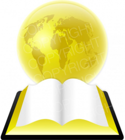 Open Bible & Gold Globe Clipart Illustration – Prawny Clipart ...