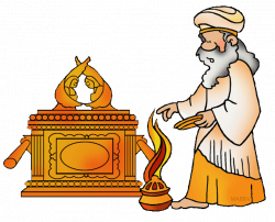 Bible Clip Art by Phillip Martin, Ark of the Covenant with Priest