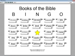 clip art bible books | View Document | Books of the Bible Bingo ...