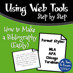 How to Make a Bibliography (Easily!) • A Turn to Learn