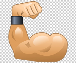 Muscle Emoticon Arm Biceps Emoji, muscle, bicep PNG clipart ...
