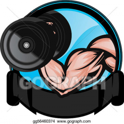 Vector Art - Bicep curl . Clipart Drawing gg56460374 - GoGraph