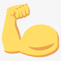 Emoji Biceps Muscle Arm Sticker - arm png download - 1024*1024 ...