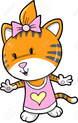 Tiger clipart female - Pencil and in color tiger clipart female