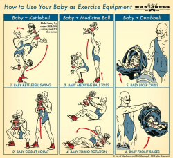 Use Your Baby For Exercise | The Art of Manliness