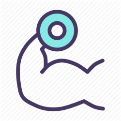 Biceps, fitness, muscle, muscular, strength, training, workout icon ...