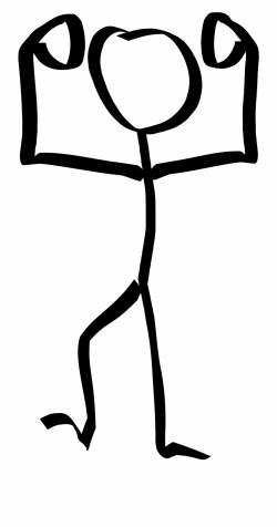 Clipart Of Flex, Bicep And Bicep Flex - Muscle Stick Figure ...