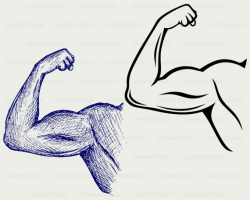 Strong biceps svg/biceps clipart/human hand svg/strong biceps