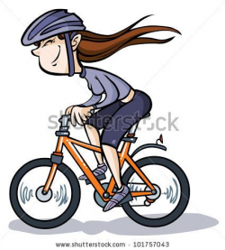 cartoon bikes pictures | Vector Download » Cartoon Girl on Bike ...