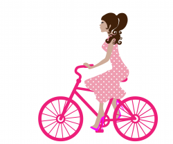 Girl On Bike Clipart Free Stock Photo - Public Domain Pictures