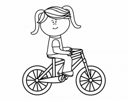 Bicycle Clip Art Images Black White Riding - Biking Clipart ...