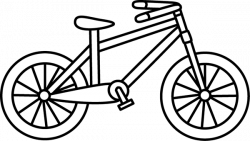 Black and White Bicycle | Clip Art-Misc. | Clip art, Bicycle ...