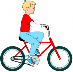 Boy On Bike Clipart